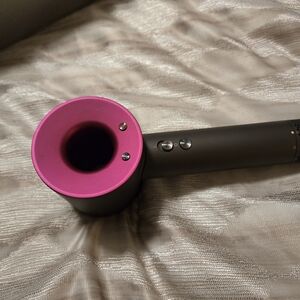 Dyson Supersonic Pink and Gray Hair Dryer.  Used Twice!  Case Included.